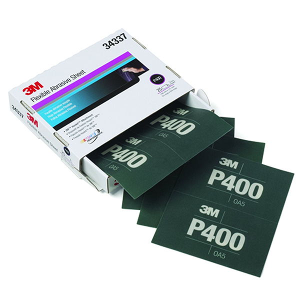 3M LIJA PLIEGO 17cm x 13cm P0400 FLEXIBLE