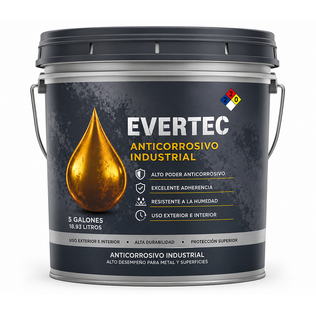 EVERTEC ANTICORROSIVO AGUA BLANCO 68600 CUB
